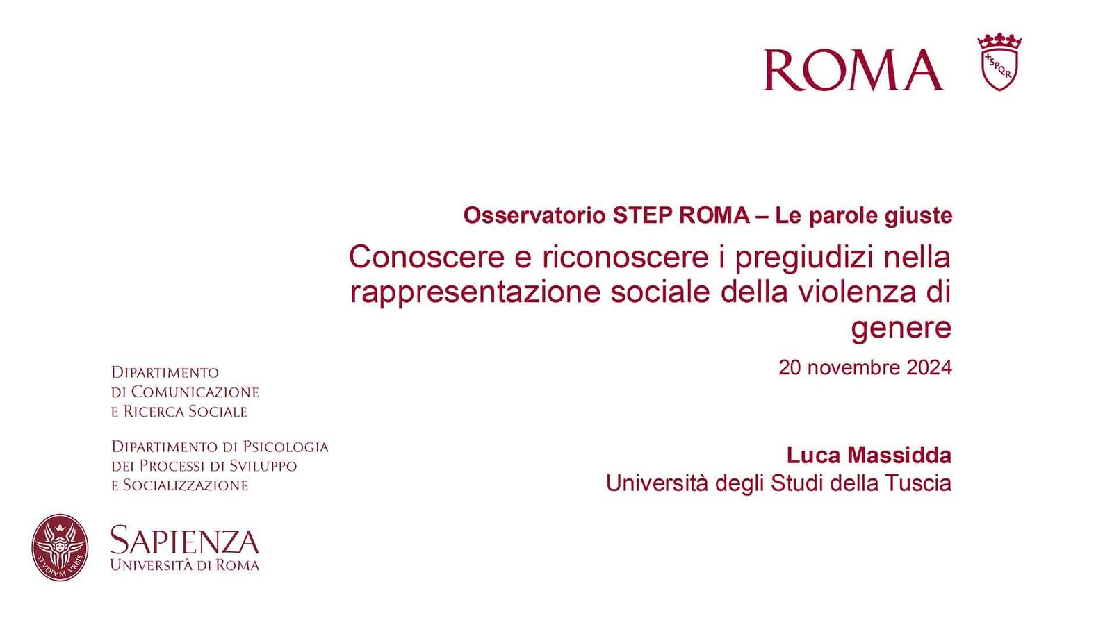 Copertina Prof. Luca Massidda